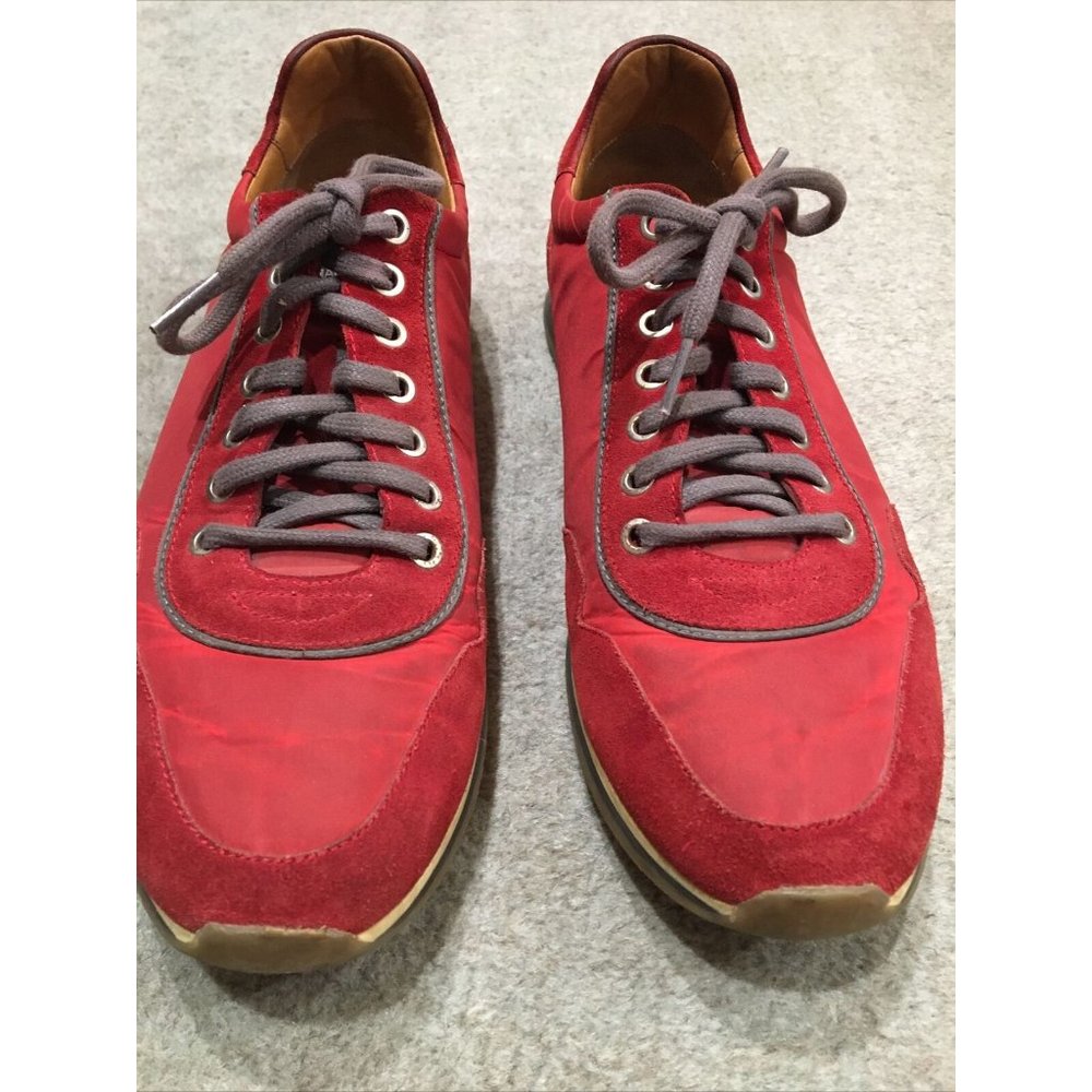 Magnanni Pola Men's Red Suede Sneakers Trainers Athletic Spain Luxury Size 10